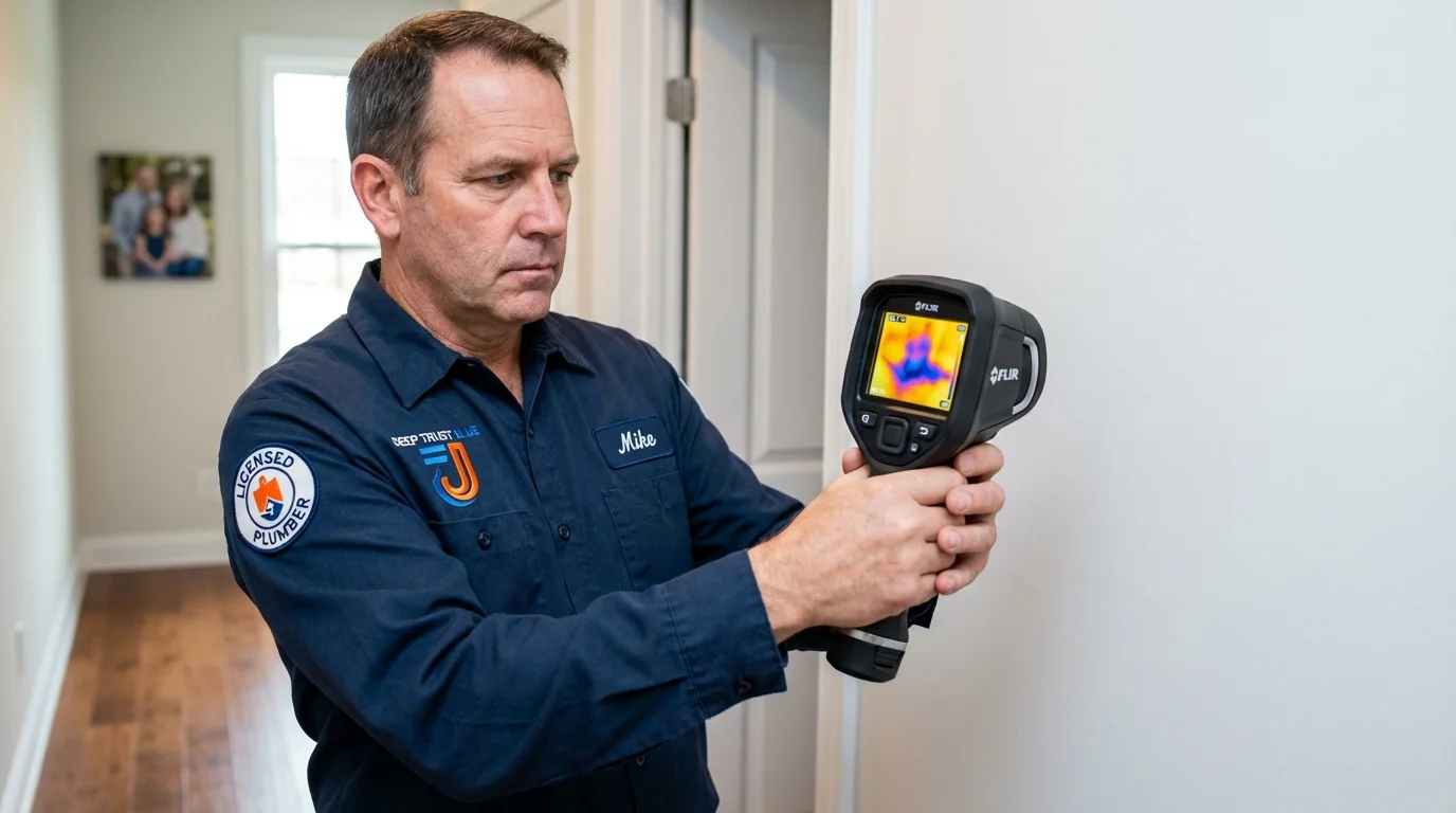 Thermal imaging leak detection by Johns Plumbing LLC in Brevard